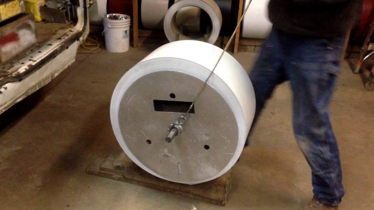 gutter coil loading without forklift