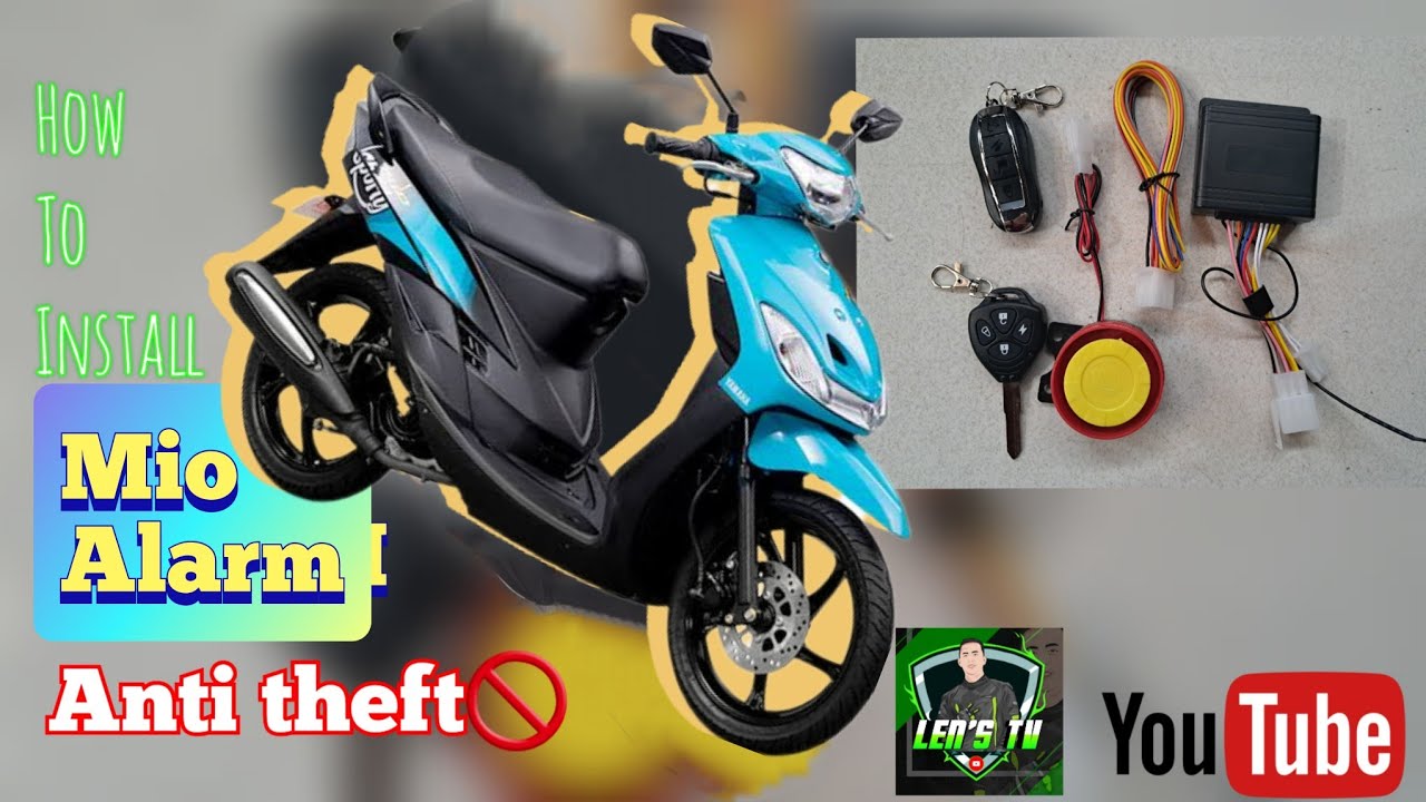 How To Install Alarm in Yamaha Mio  ||  Mio Alarm  ||  Anti Theft  ||  Motorcycle Alarm  ||  TEAM A