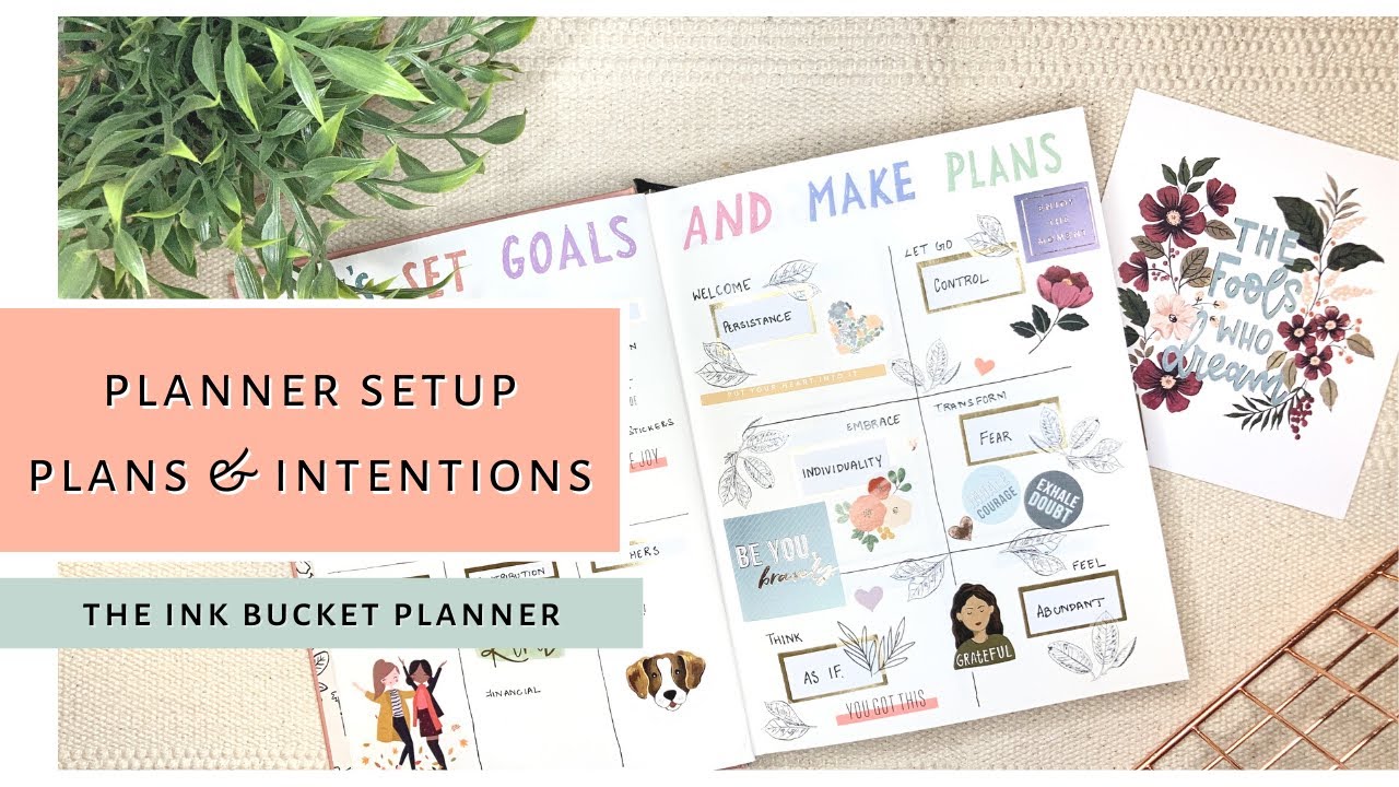 The Ink Bucket Planner Setup | Intentions For The Year 2021 | Sanjana Raj