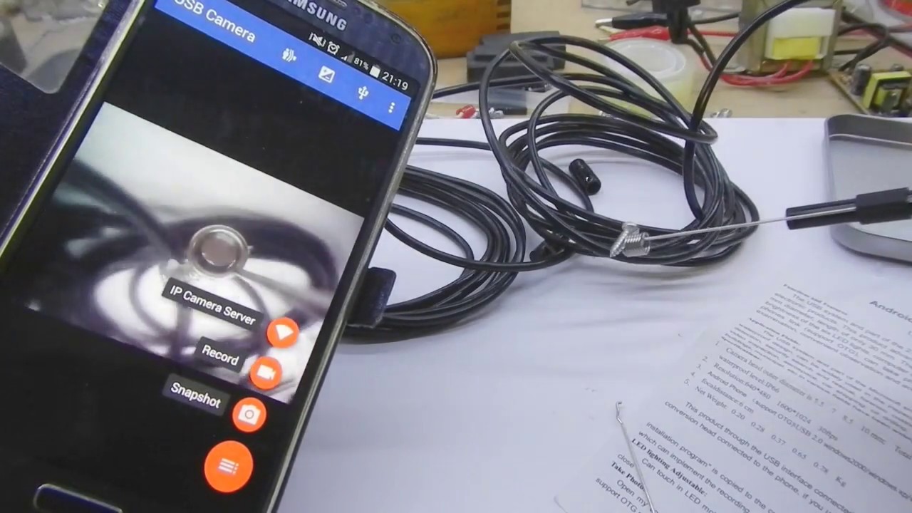 UNBOXING MICRO CAMERA VIDEO ENDOSCOPIA