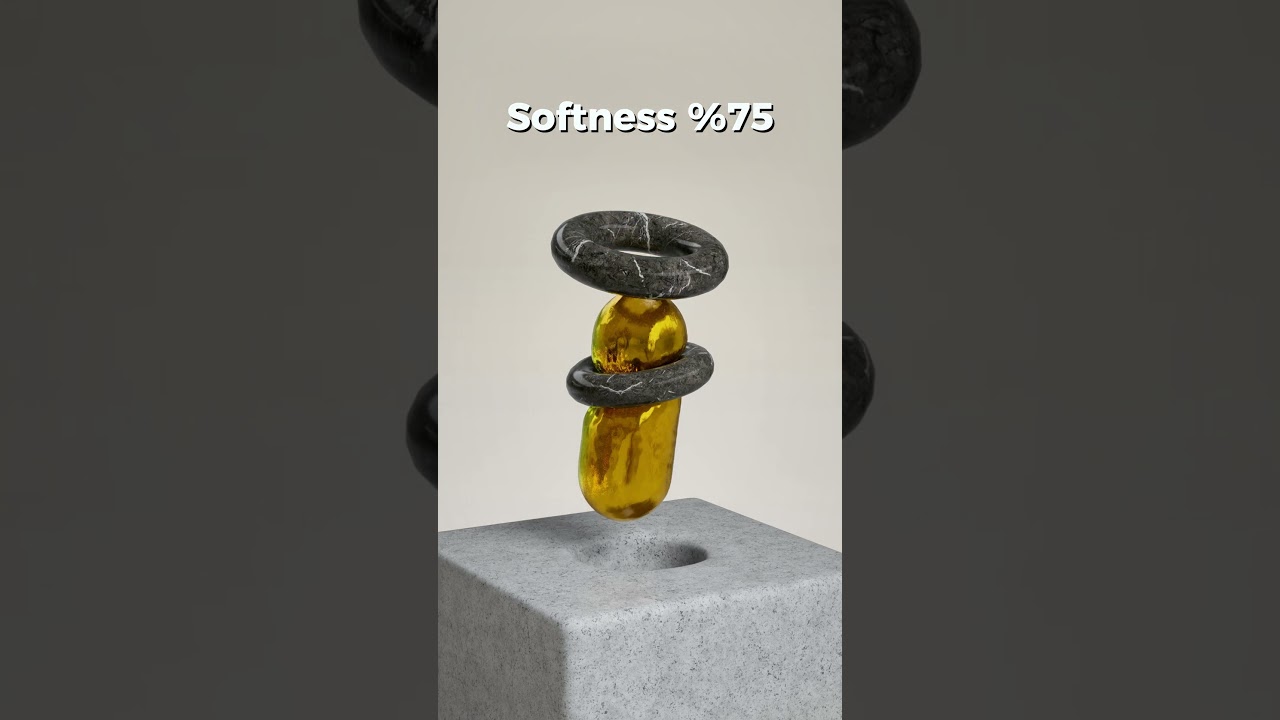 0% vs 100% TWO Torus & Capsule Soft Body Simulation