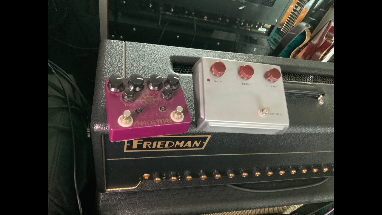 Friedman BE 100 Deluxe Plexi channel (Ceriatone Centura & Analog Man KoT playthrough)
