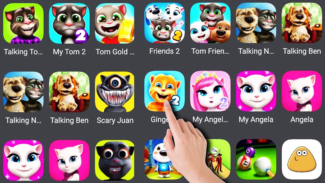 Ginger 2 Talking Ginger Pou my Hank My Angela 2  @Gameplay-s3q 