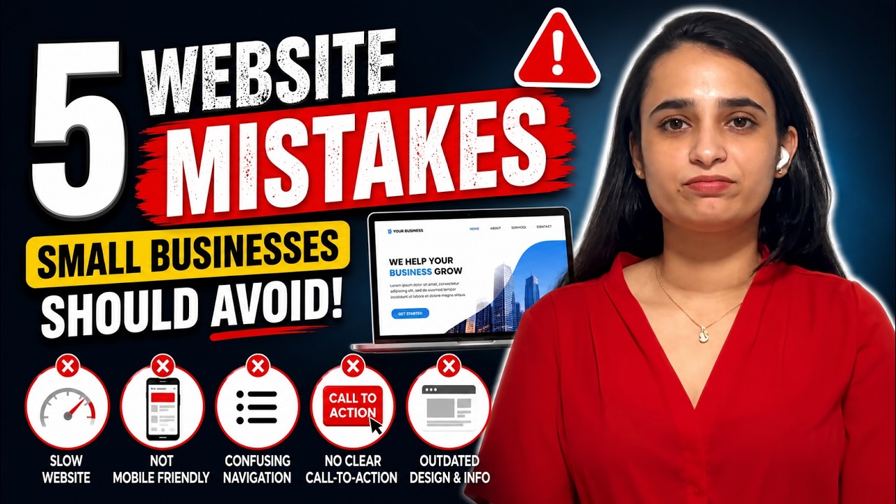 5 Website Mistakes Every Small Business Should Avoid | Website Design Tips