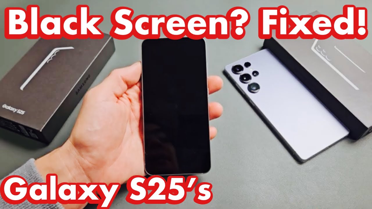 Galaxy S25: как исправить чёрный экран? Не включается? ИСПРАВЛЕНО!