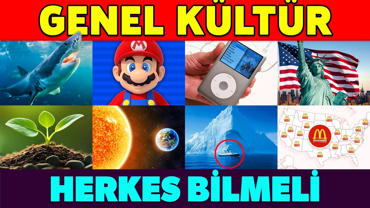 Ne kadar Bilgilisin ? 🤓 Genel Kültür Testi 🌍🧠 Herkesin Bilmesi Gereken 50 Soru! 🧠🤓📚