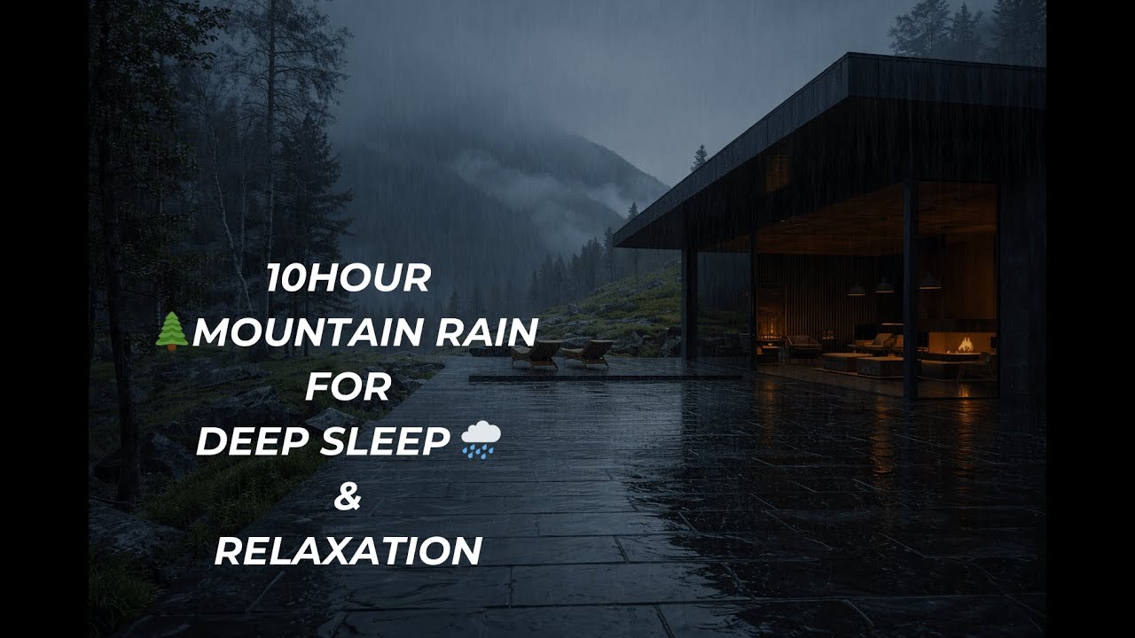 Soothing Gentle Forest Rain 🌧 | Deep Sleep & Relaxation | Rain Sounds 10 Hours