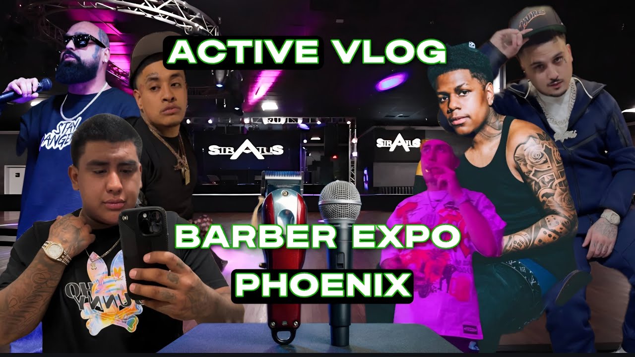 Lalo, drexthejoint, lil weirdo j.i bars plus more pulled up to the barber expo in Phoenix Az 