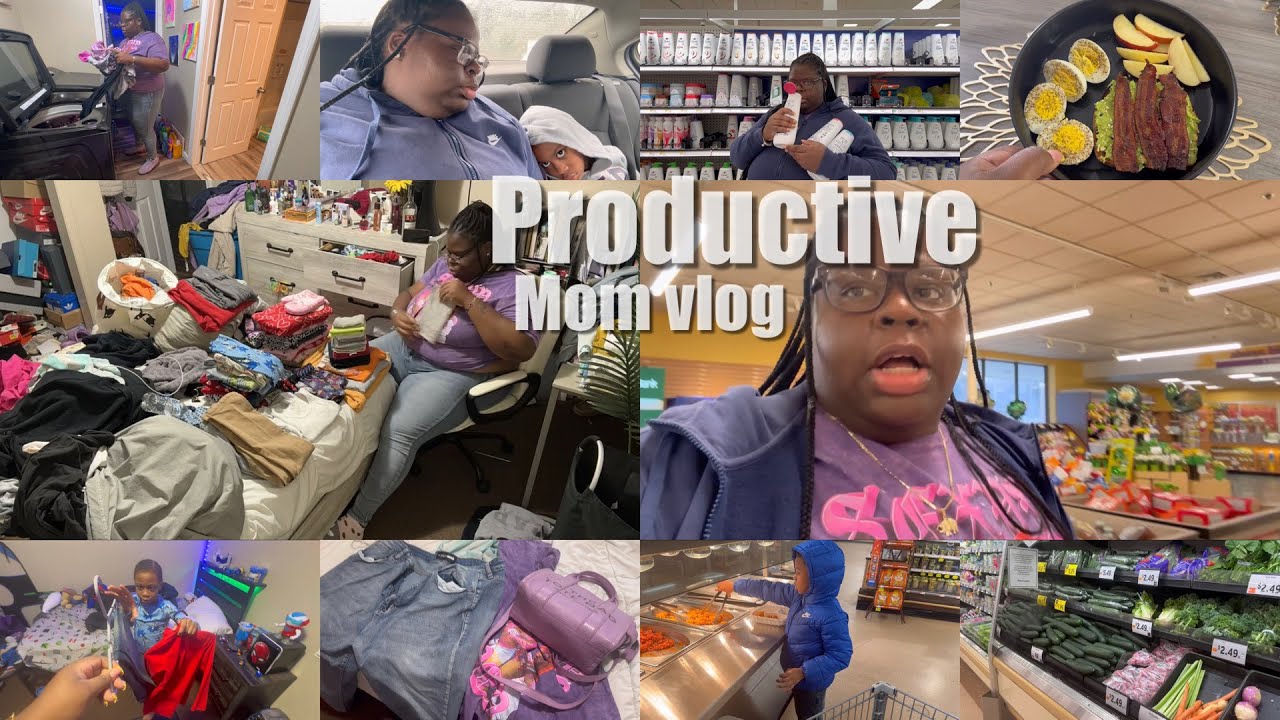 Realistic Productive Mom vlog | GRWM, Grocery Shopping, Laundry Motivation + Giveaway
