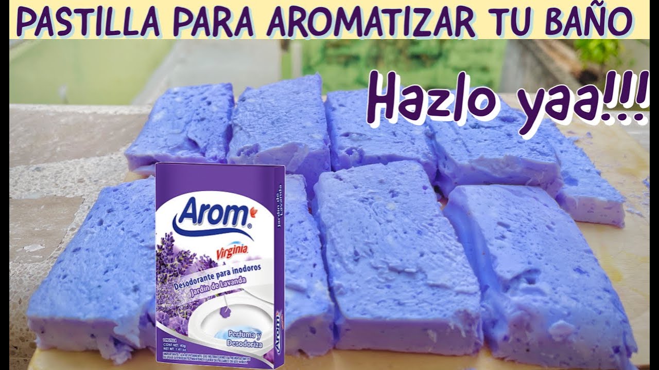Como preparar una pastilla casera, para aromatizar  tu baño.