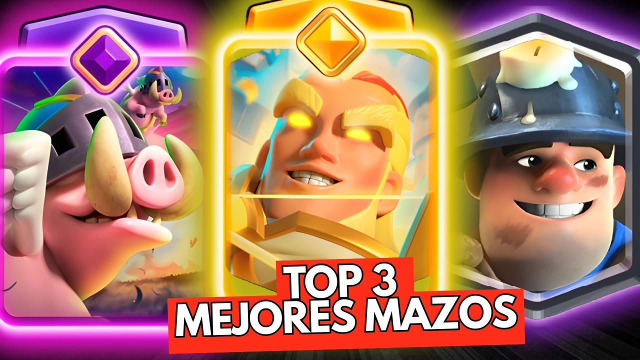 LOS 3 MEJORES MAZOS DEL NUEVO META EN CLASH ROYALE!! ❤️‍🔥​😈​
