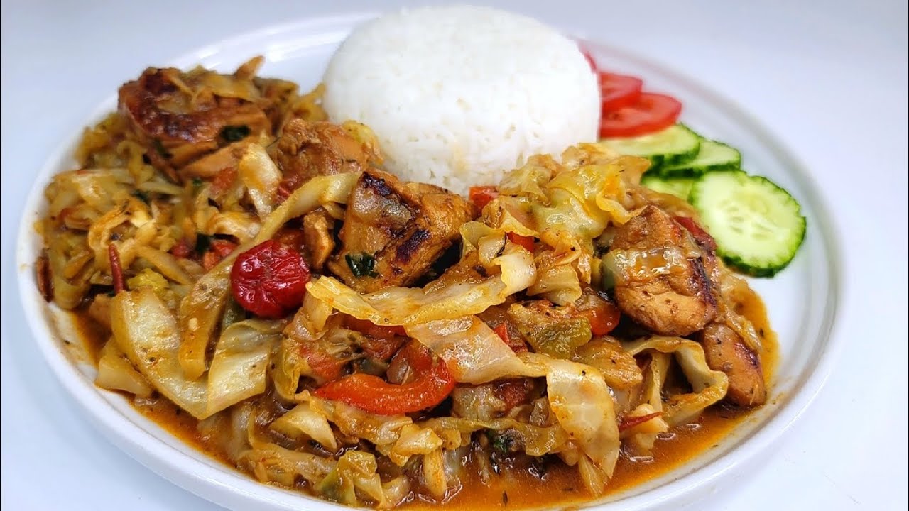 Гайанская капуста с курицей | рецепт