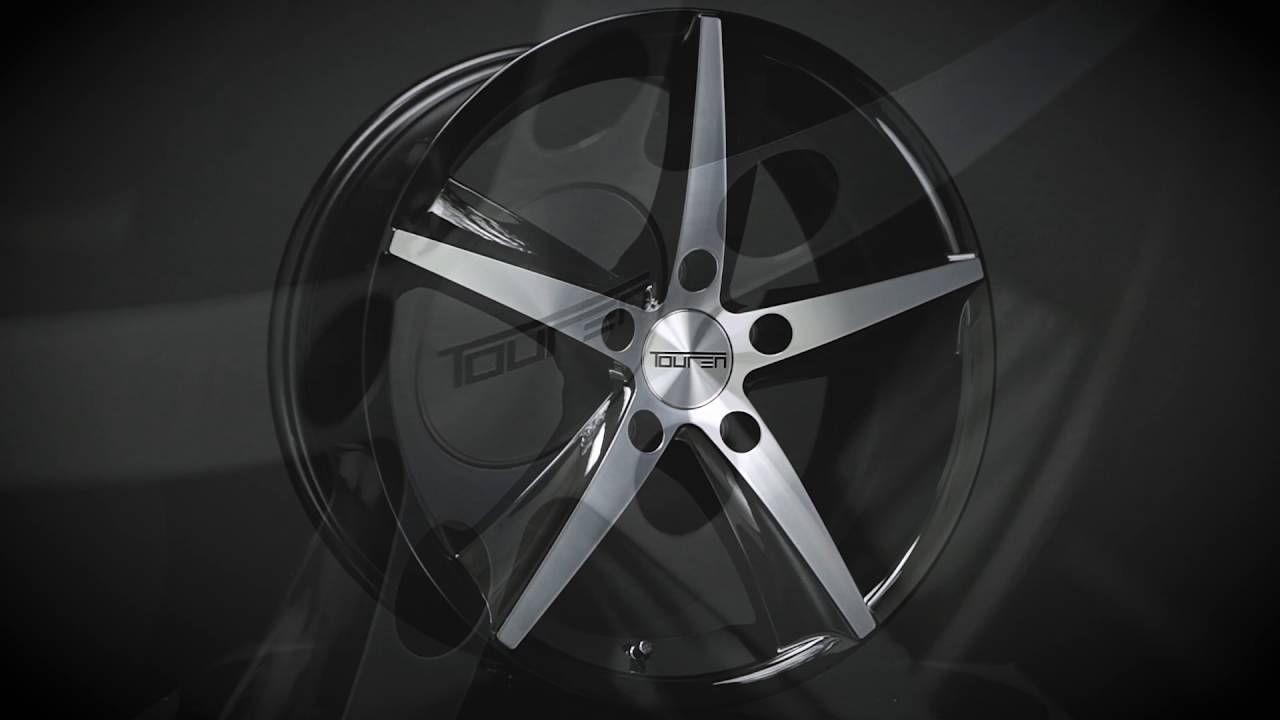 TOUREN WHEELS - TR72 - BLACK W/ MACHINED FACE