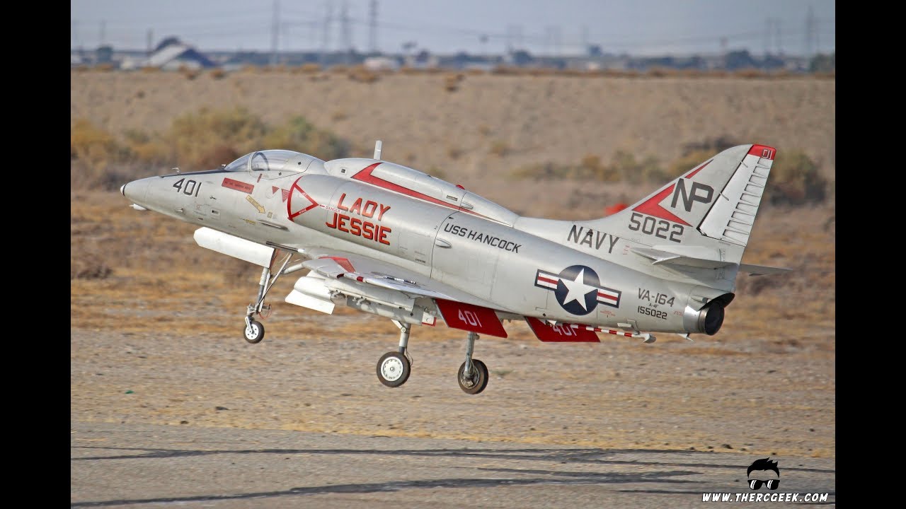 Giant Scale A-4E Skyhawk (CARF) -- Best in the West Jet Rally 2018