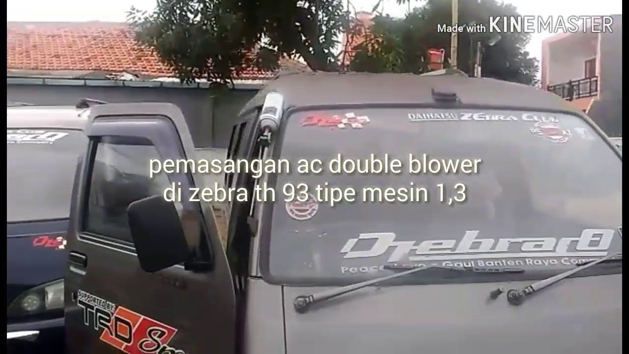 Jangan takuuut,,pemasangan AC double blower di Zebra S89