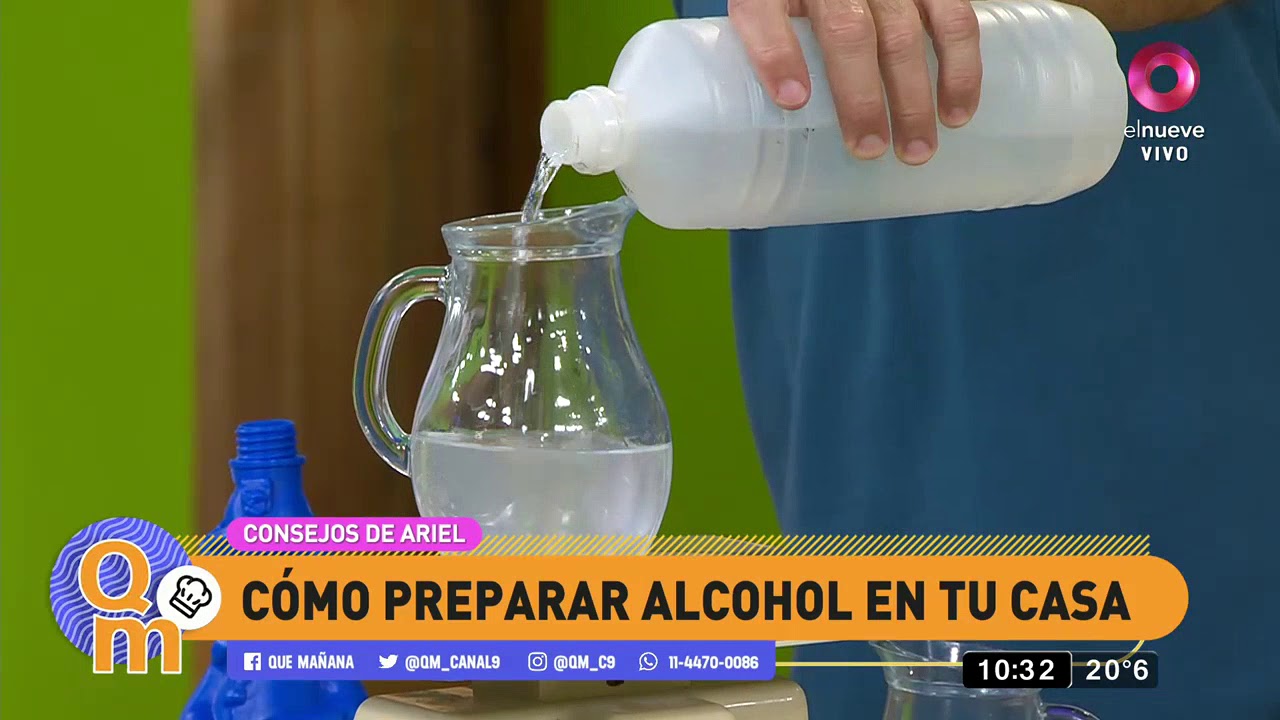 C&oacute;mo preparar alcohol para limpiar tu casa