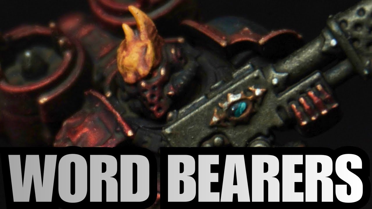 Painting Super Fast Grimdark Word Bearers - Less Is More