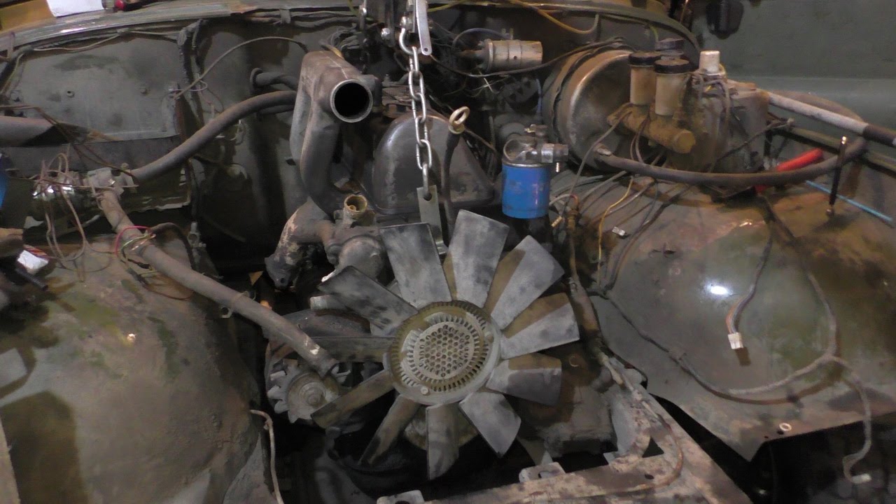 УазТех: Установка om616 на стандратный УАЗ 469, ЧАСТЬ 1