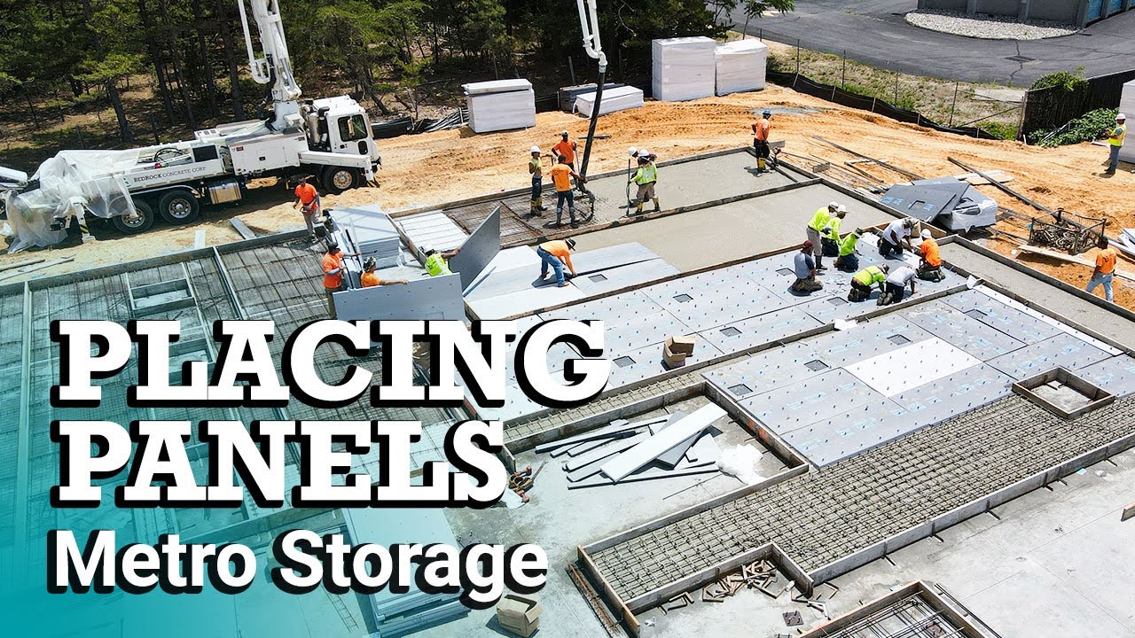 Tilt-Up Construction: Placing Concrete Panels @ Metro Storage