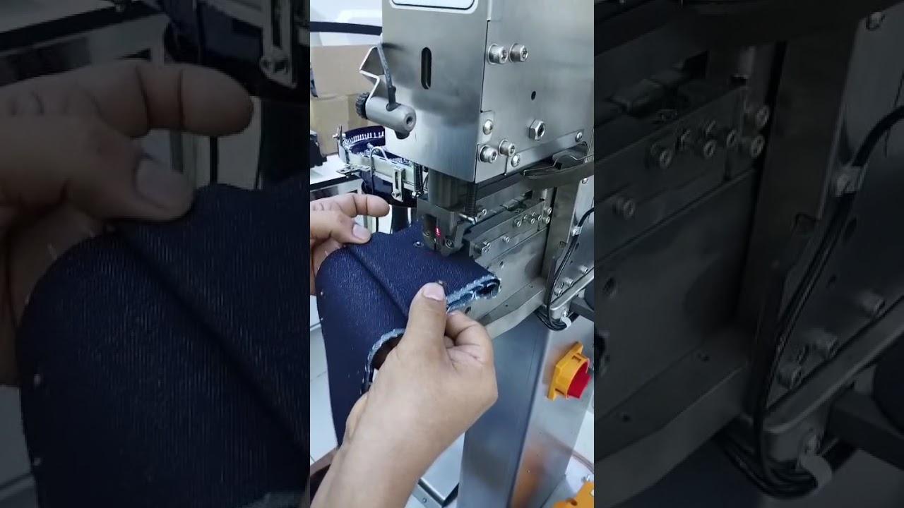 máquina pegadora de remaches automático #costura #machine #sewing #calidad