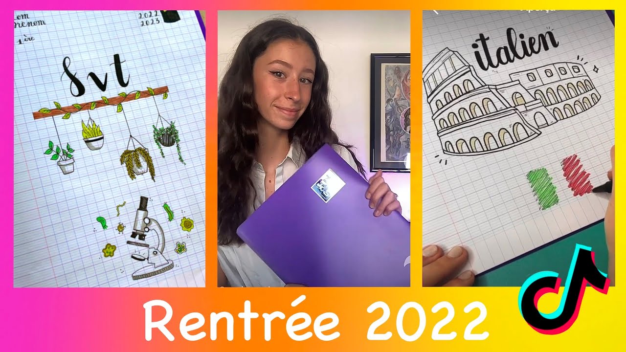 PAGES DE GARDE RENTRÉE 2022 - COMPILATION TIKTOK andrea_drw_