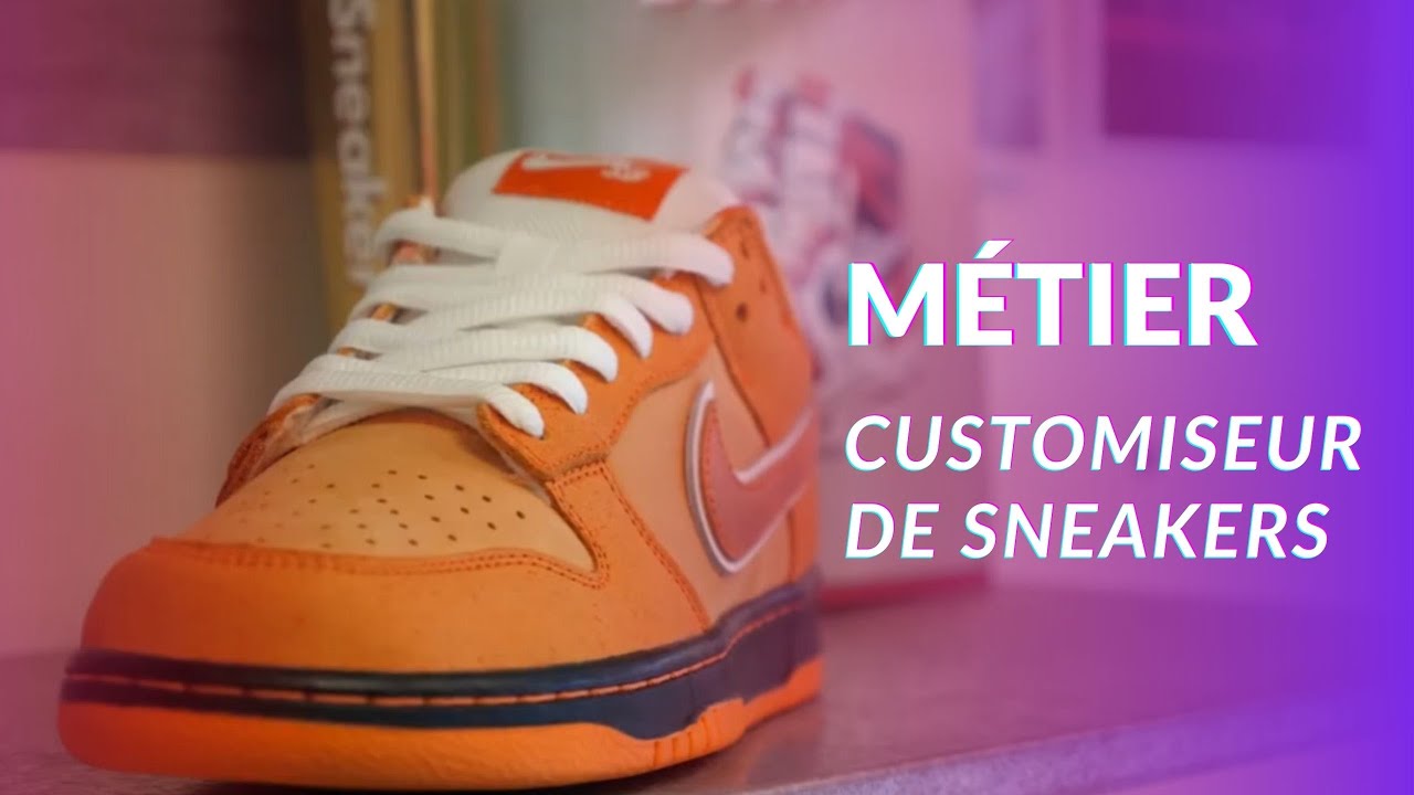 Portrait de Christophe, customiser de sneakers pro