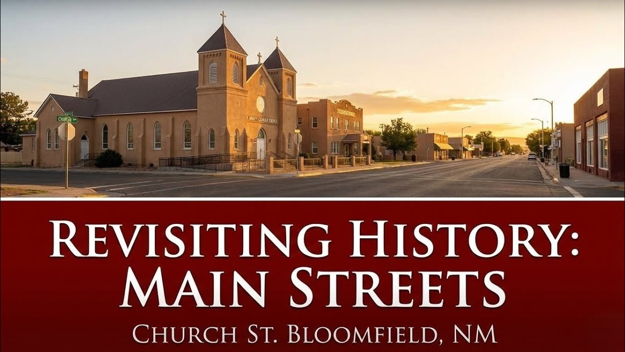 Revisiting History Main Streets | Church St. Bloomfield New Mexico : Parish Hall