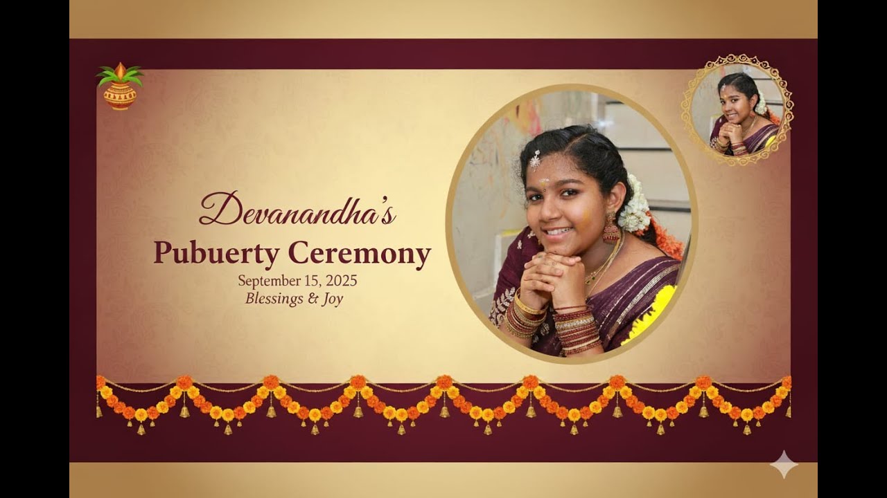 Puberty Ceremony of Devanandha