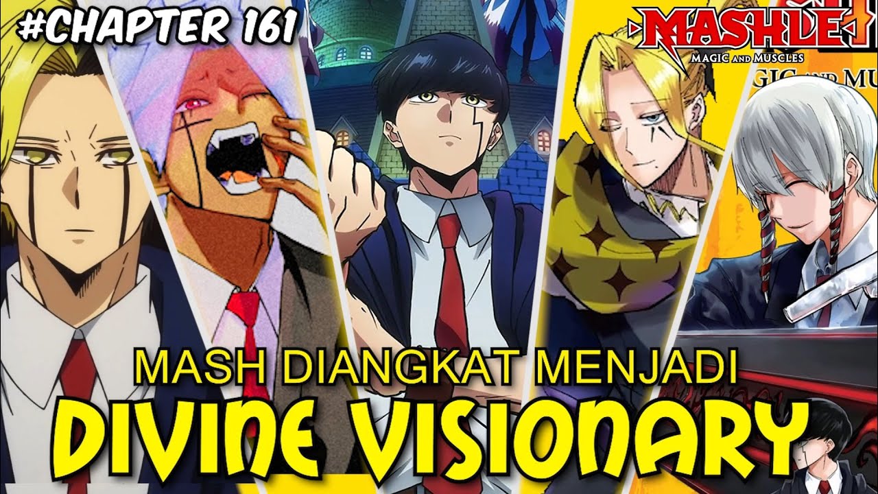 MASHLE CHAPTER 161 REVIEW - DIVINE VISIONARY KE 9 = MASH THE BURNDEAD!! PENYIHIR TANPA MAGIC PERTAMA