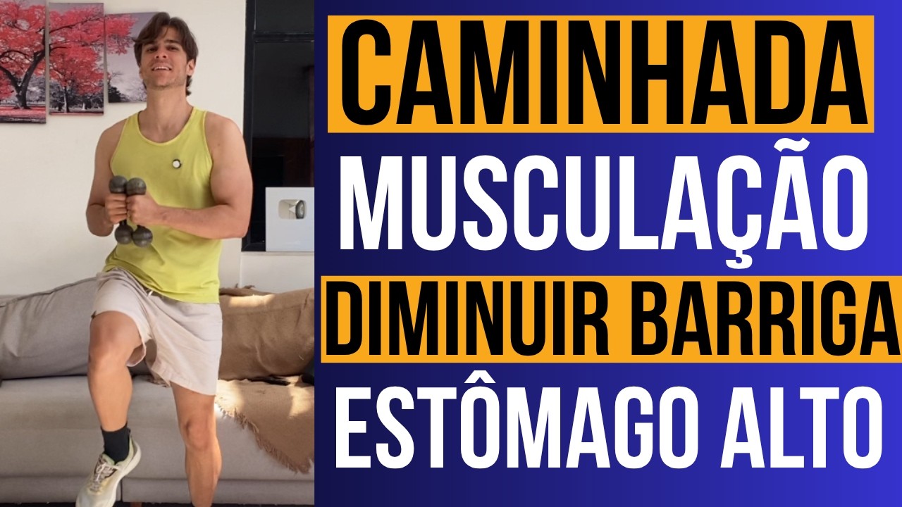 Caminhada com Muscula&ccedil;&atilde;o de pernas e gl&uacute;teos para ganhar massa muscular e diminuir barriga