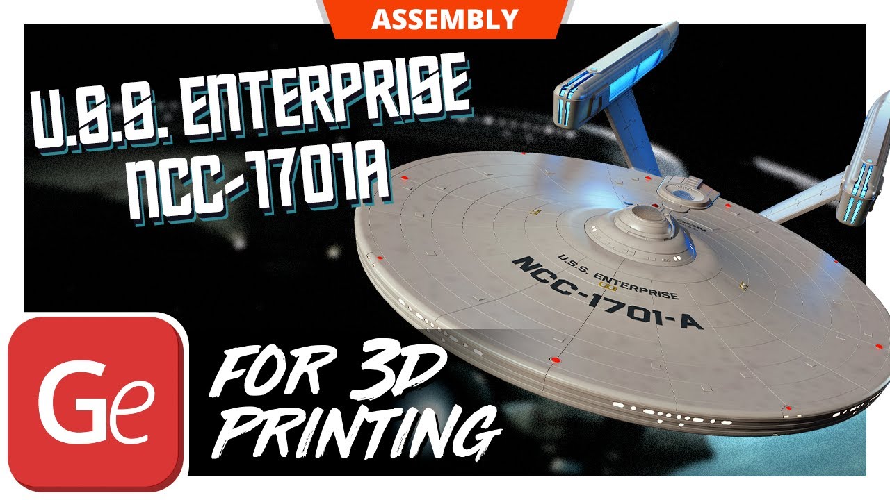 USS Enterprise NCC-1701-A 3D Printing Model | Assembly by Gambody