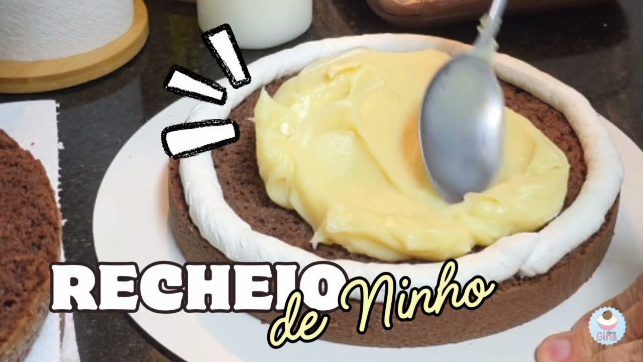 RECHEIO DE NINHO CREMOSO PARA BOLOS E TORTAS | Dona Gina
