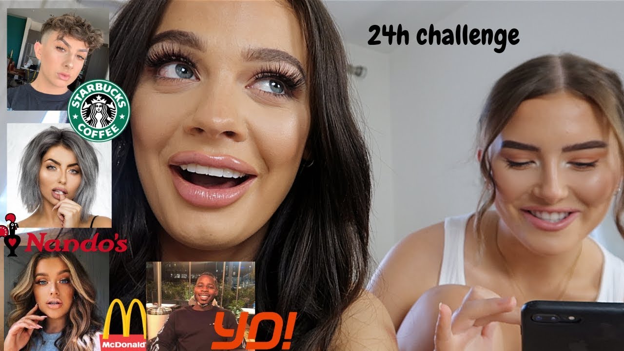 YOUTUBERS CHOOSE MY FOOD FOR 24 HOURS!