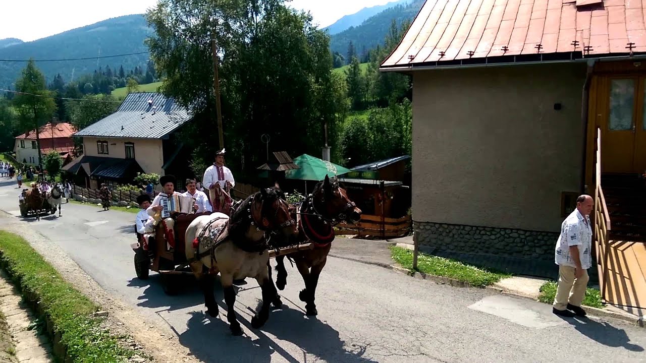 Goralské folklórne slávnosti - sprievod, Ždiar 2015