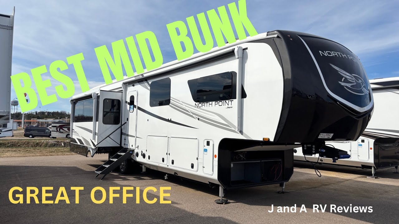 THIS MIGHT BE THE BEST MID BUNK ROOM! 2025 Jayco North Point 377RLBH