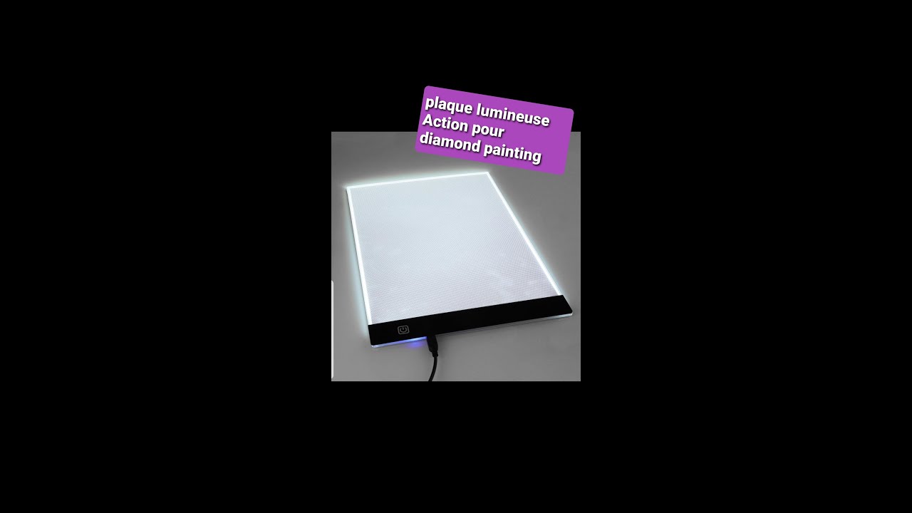 la plaque lumineuse ACTION pour DIAMOND PAINTING DIY CHOOSE + blabla sur mon araignée  🕷️🕸️🕷️