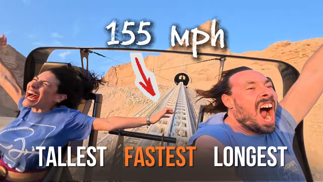We rode the World&rsquo;s Tallest, Fastest & Longest Coaster | Falcon&rsquo;s Flight Reaction & POV