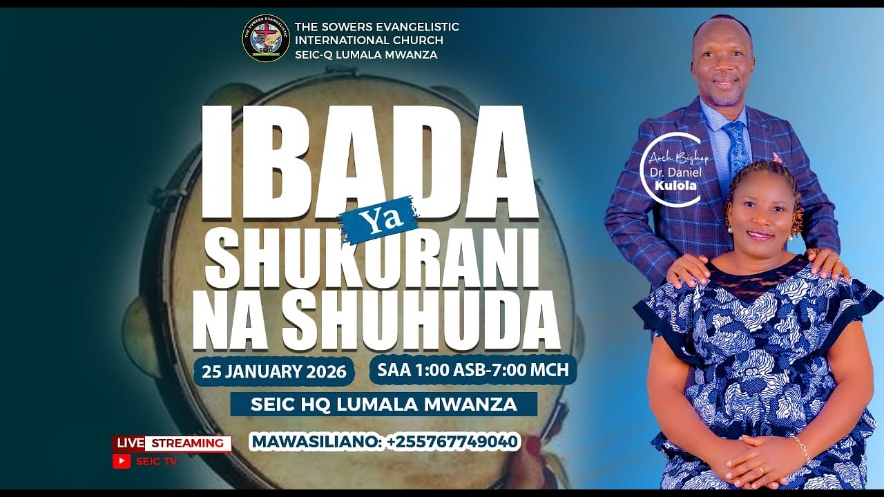 KARIBU KATIKA IBADA YA SUNDAY SCHOOL  HAPA SEIC HQ LUMALA MWANZA. 25/01/2025