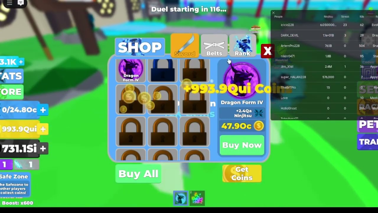 How to do the rank up glitch in ninja legends in 2025