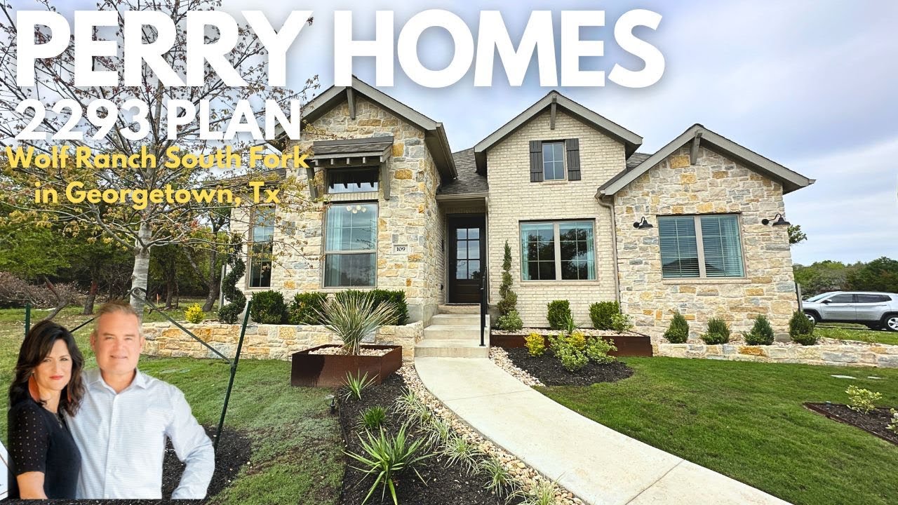 Perry Homes 2293 Plan @ Wolf Ranch South Fork in Georgetown, Tx.