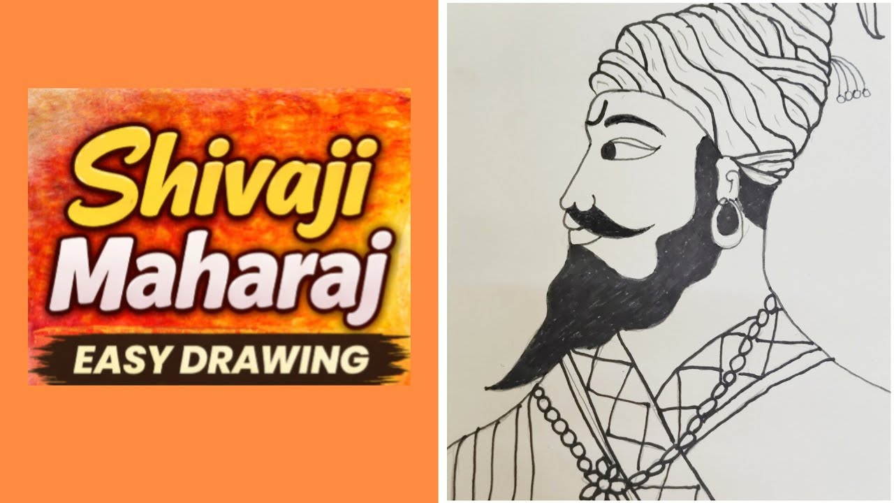 Chhatrapati Shivaji Drawing Step by Step Easy | Shivaji Maharaj Drawing Tutorial ✏️ #trendingvideo 