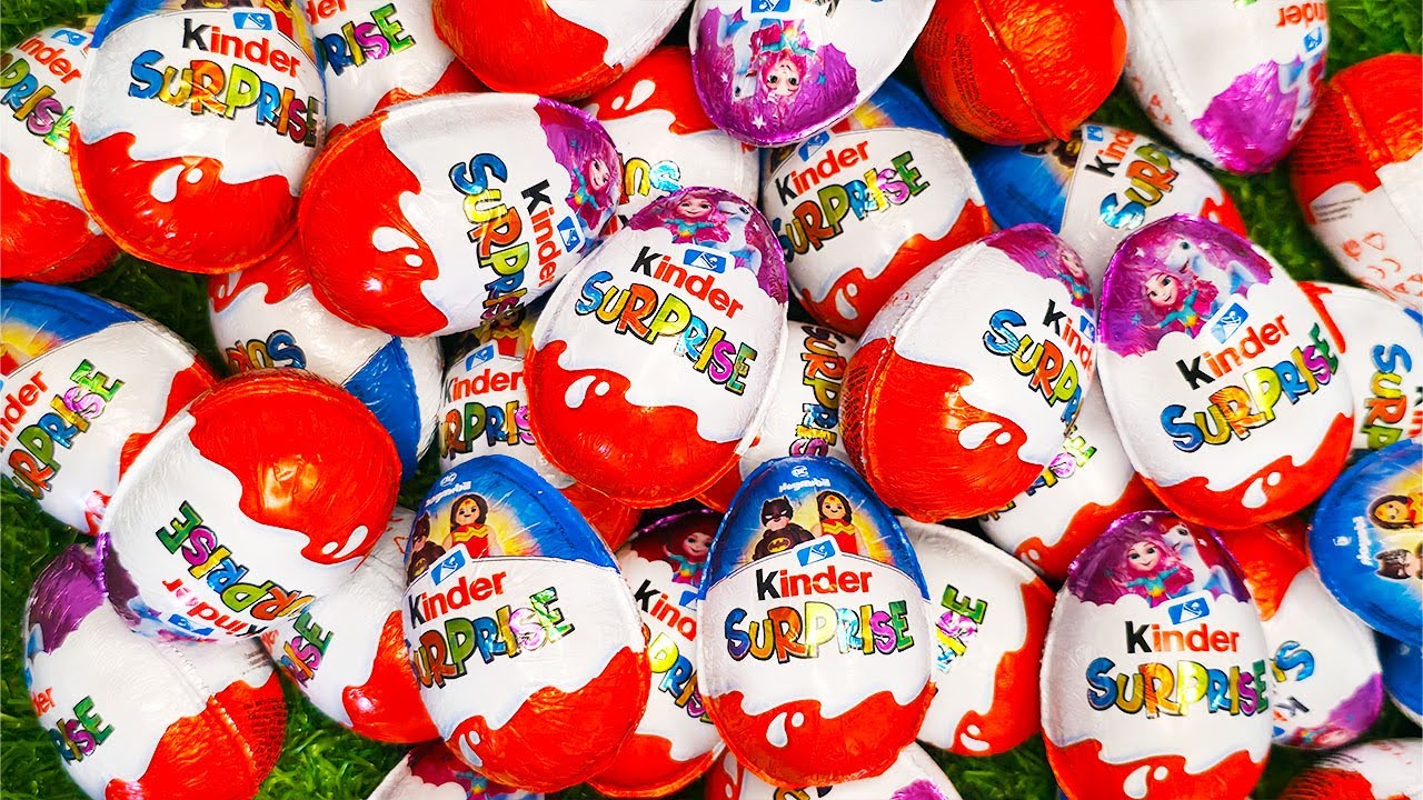 ASMR Satisfying Opening Video Kinder Surprise DC Supergirl and Another Chocolate Eggs