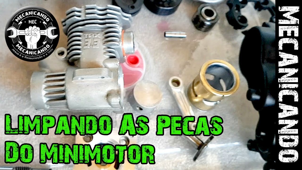 LIMPEZA COMPLETA DO MINIMOTOR A COMBUSTÃO - TRX 3.3 🚧 PROJETO REVO 🚧 MECANICANDO