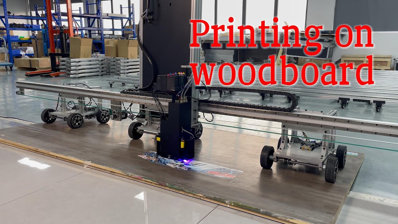 Directly Print on A Wooden Board | DXonJet Floor Printer