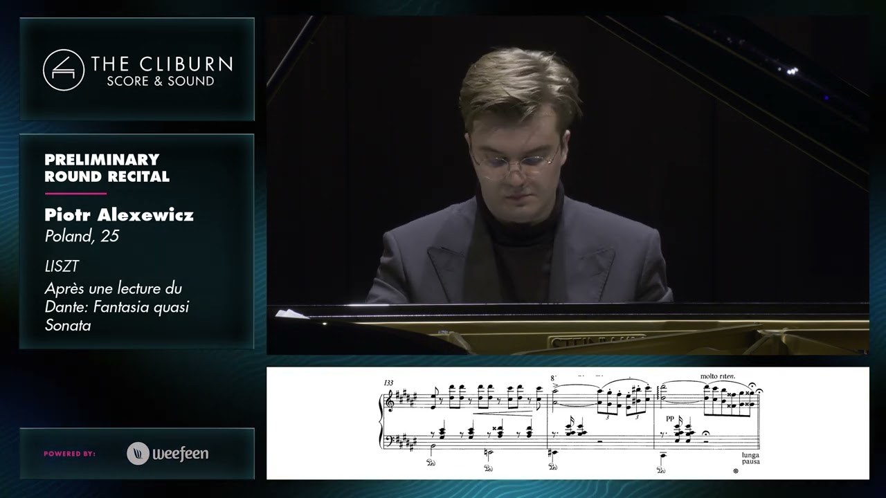 Piotr Alexewicz: LISZT Après une lecture du Dante: Fantasia quasi Sonata – CLIBURN SCORE & SOUND