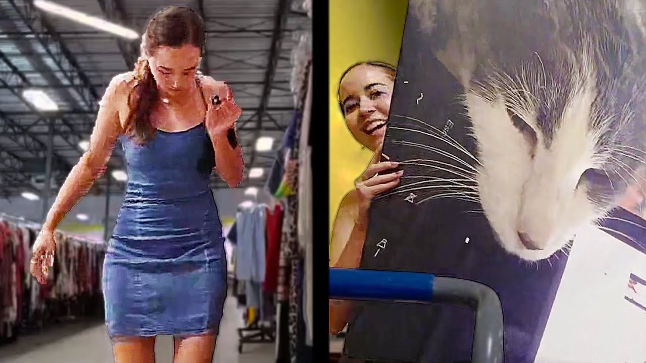 Maya goes on a HUGE haul for dresses and clothes at the thrift store