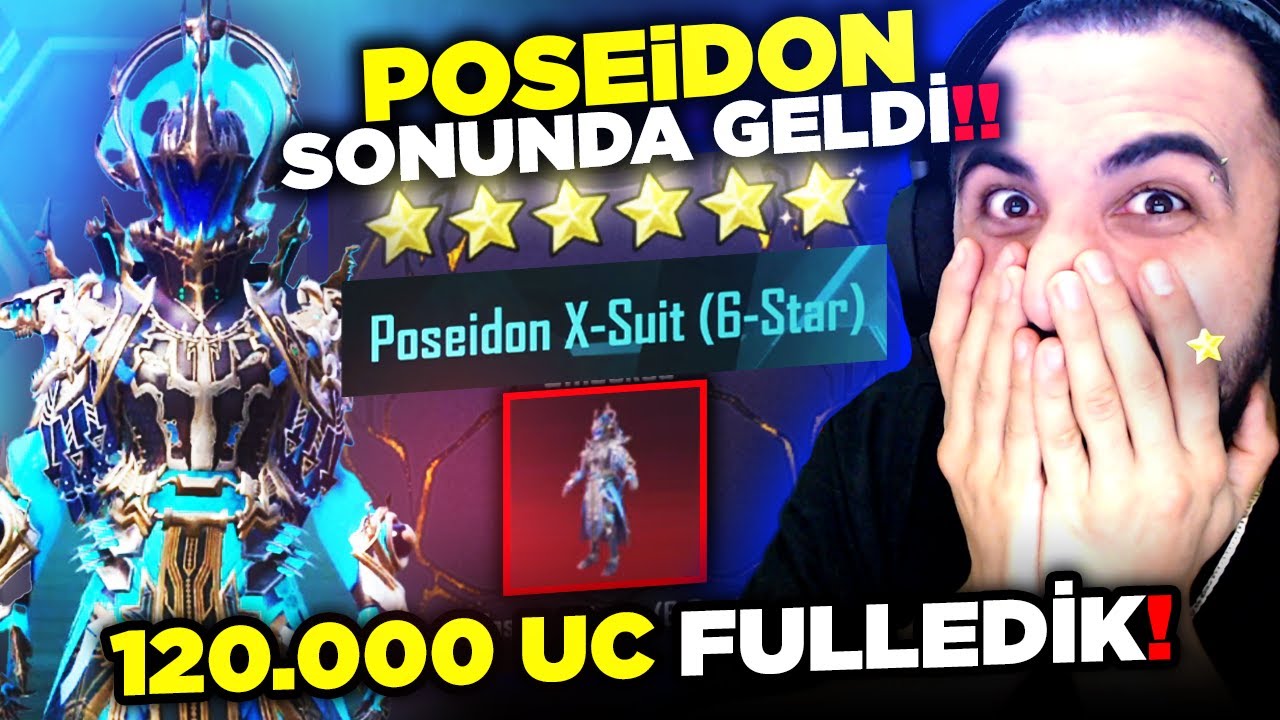 YENİ POSEIDON ZIRH-X GELDİ!! 😮 120.000 UC'YE FULLEDİK! E-F-S-A-N-E!! | PUBG MOBILE