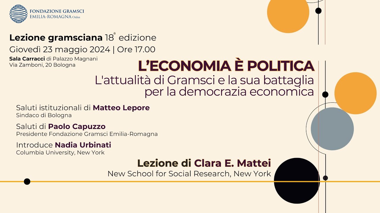 Lezione gramsciana 2024 con Clara E. Mattei