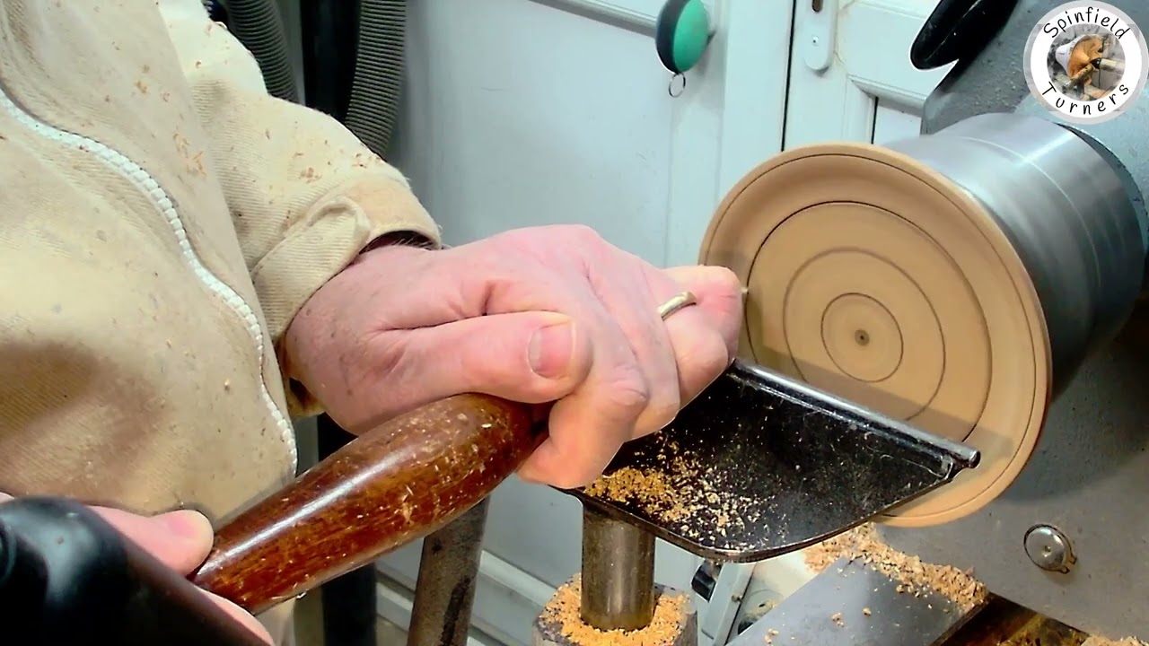 Woodturning: An off centre turned small platter or saucer
