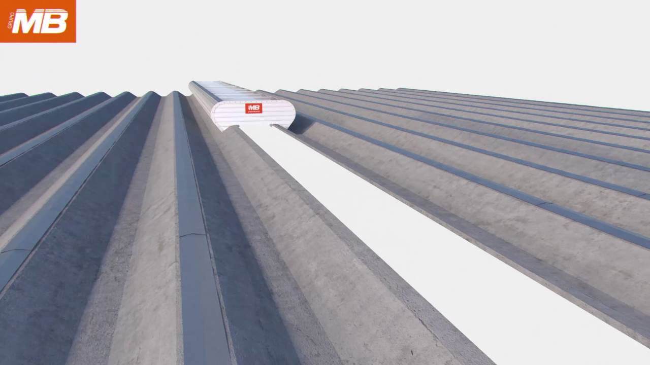 Domus Linear Ventilado para Telhas W em Concreto Armado Protendido